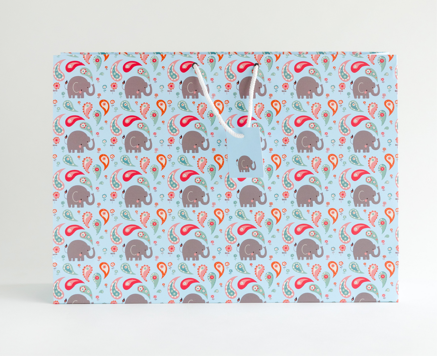 Baby Blue Elephant Hatti Gift Bag