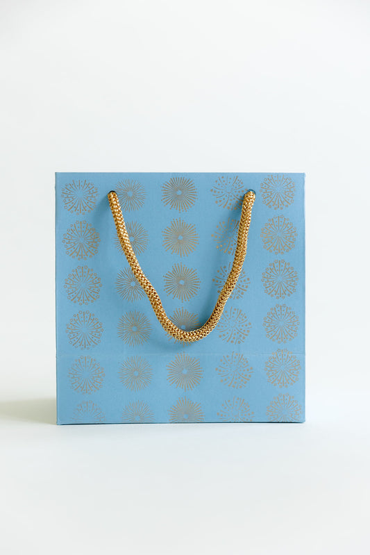 Mini Gift Bag Blue Sparkles