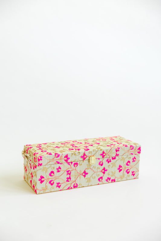 Brocade Bloom Pink Chura Box