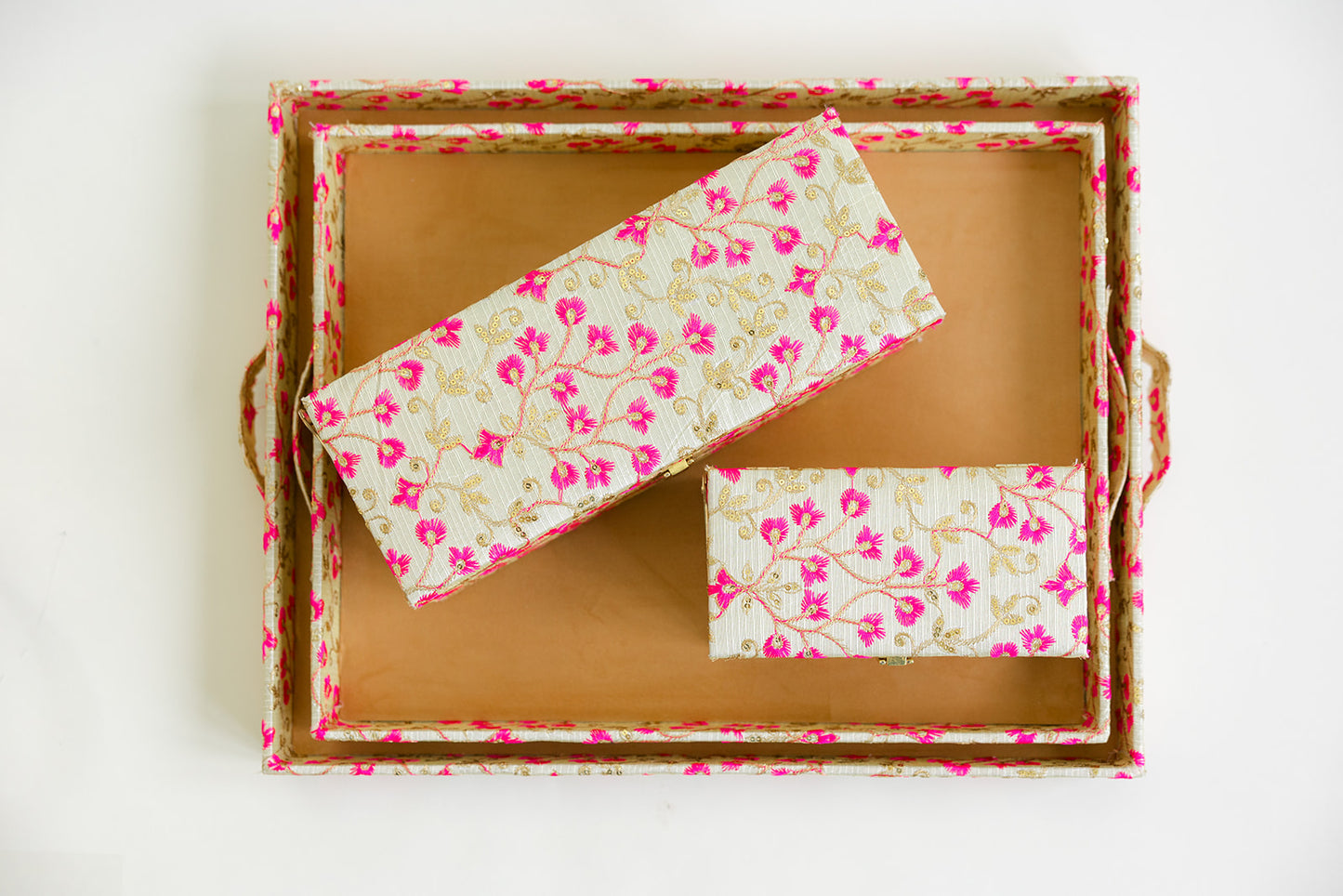 Brocade Bloom Pink Kaleera Box