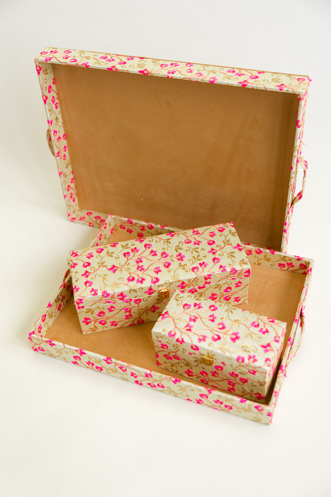 Brocade Bloom Pink Kaleera Box