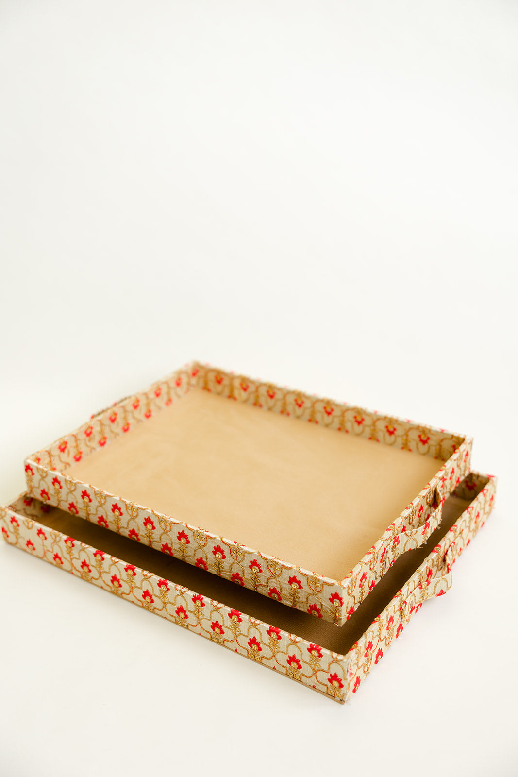 Brocade Bloom Red Small Gift Tray