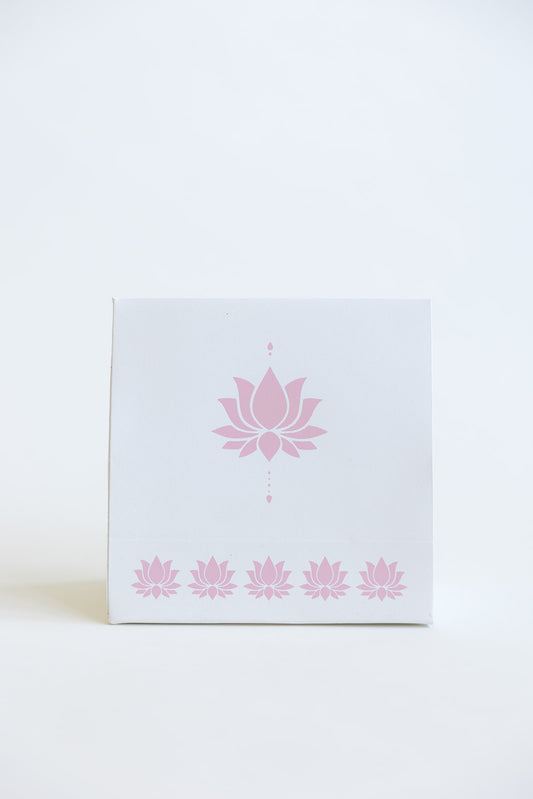 5 Baby Pink  Lotus Money Gift Envelopes and 5 Lotus Small Envelope Gift Bag Bundle Set