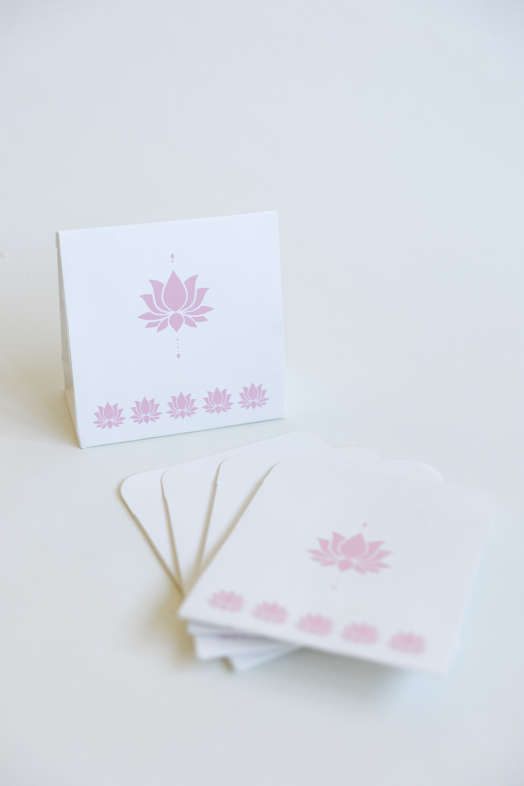 5 Baby Pink  Lotus Money Gift Envelopes and 5 Lotus Small Envelope Gift Bag Bundle Set