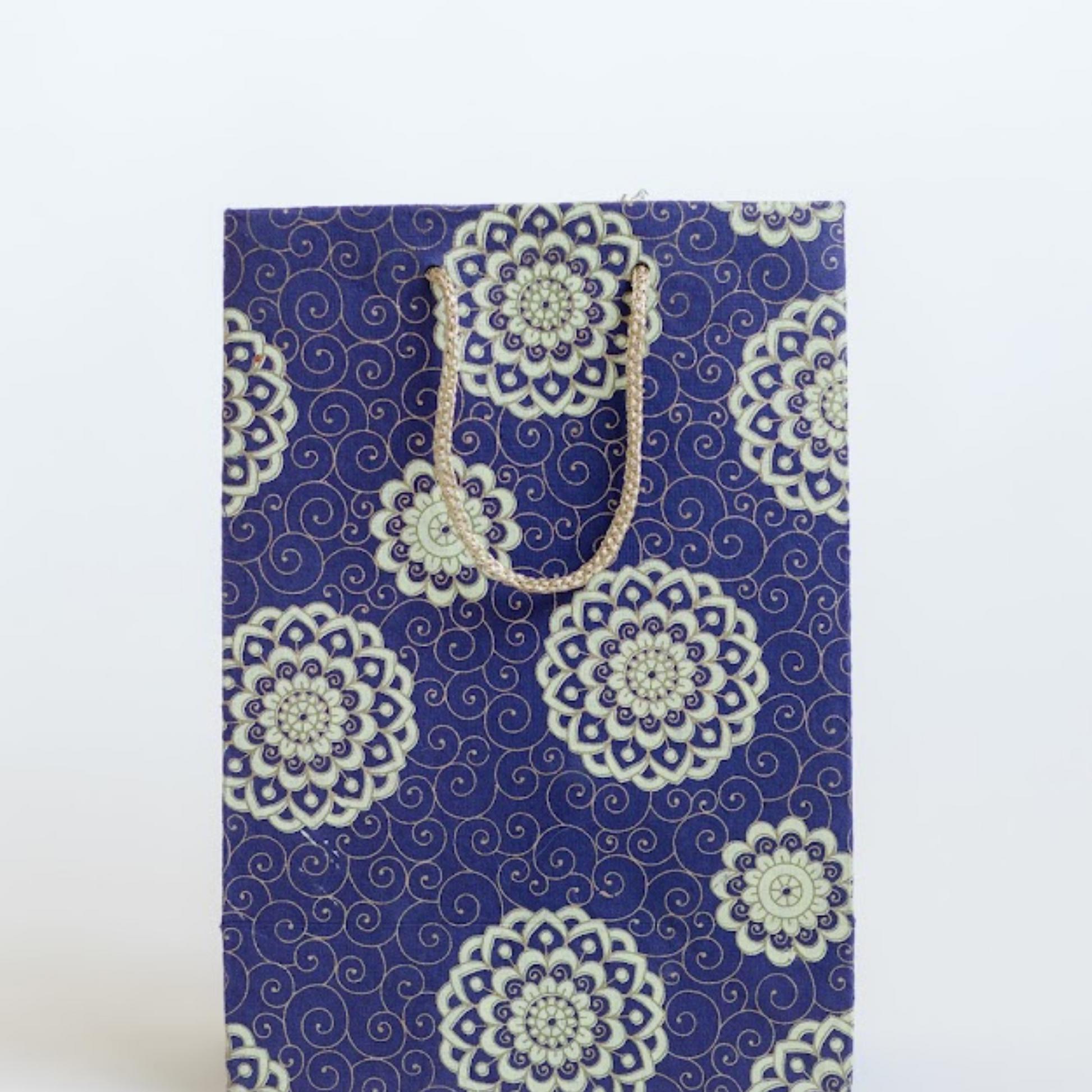 blue round Small Gift Bag