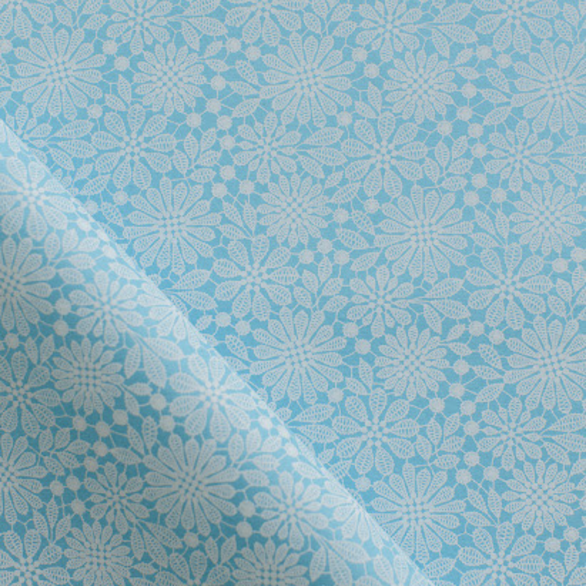 Baby Blue Lace Wedding Luxury Handmade Gift Wrap